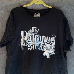 Teepiblic 3XL “My Patronus is Stitch” Disney Harry Potter tee shirt